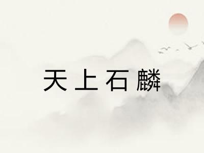 天上石麟