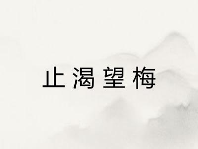 止渴望梅 止渴望梅