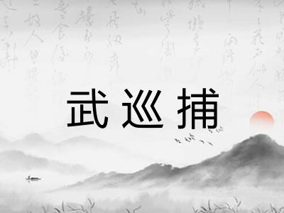 武巡捕