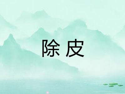 除皮