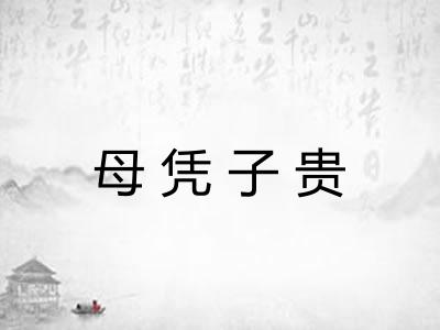 母凭子贵