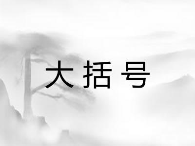 大括号