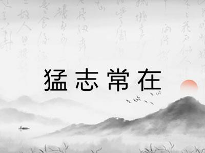 猛志常在