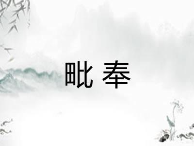 毗奉