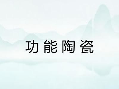 功能陶瓷