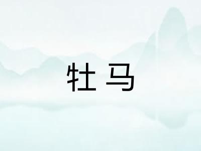 牡马