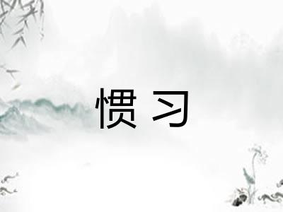惯习