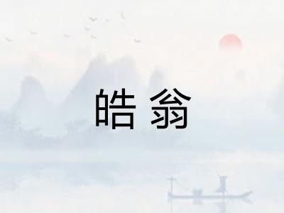 皓翁