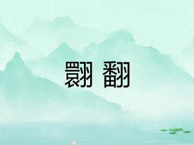 翾翻