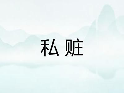 私赃