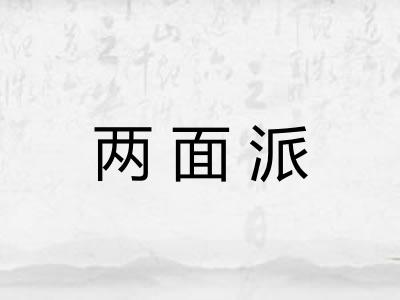两面派