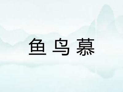 鱼鸟慕 鱼鸟慕