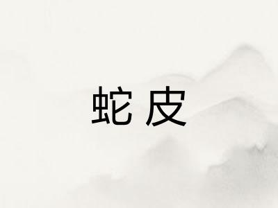 蛇皮 蛇皮