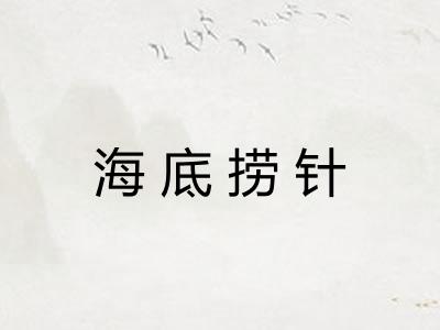 海底捞针