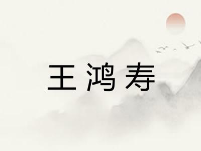 王鸿寿