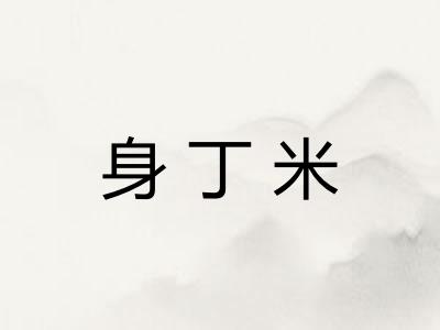 身丁米 身丁米