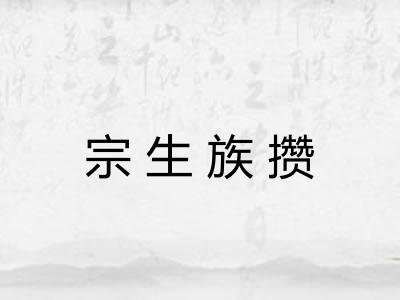 宗生族攒