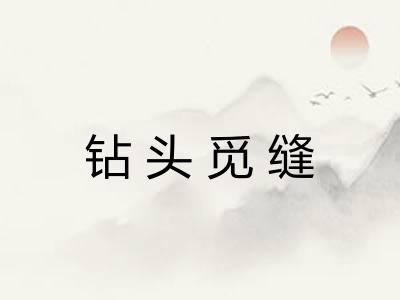 钻头觅缝