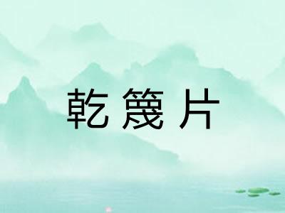 乾篾片 乾篾片