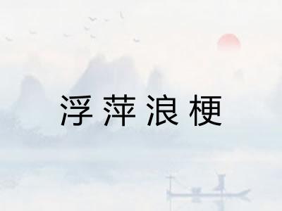 浮萍浪梗
