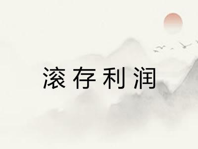 滚存利润 滚存利润