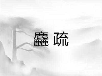 麤疏 麤疏