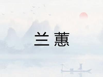 兰蕙