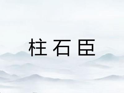 柱石臣