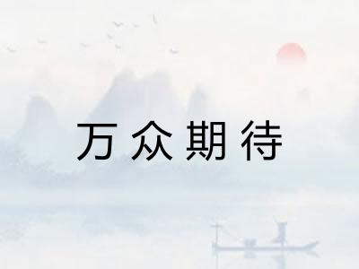 万众期待