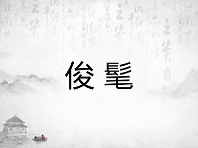 俊髦