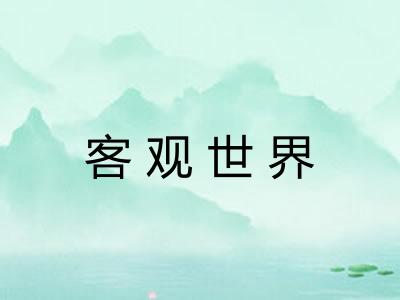 客观世界