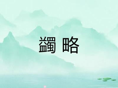 蠲略
