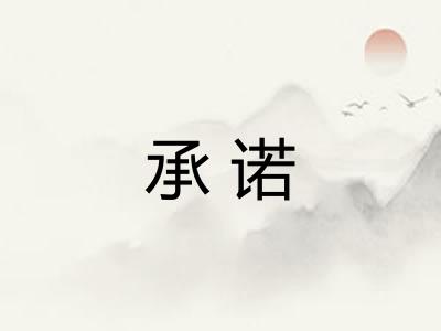 承诺