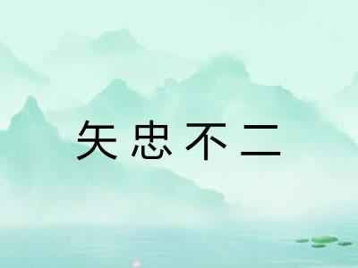 矢忠不二