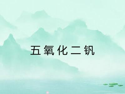 五氧化二钒 五氧化二钒