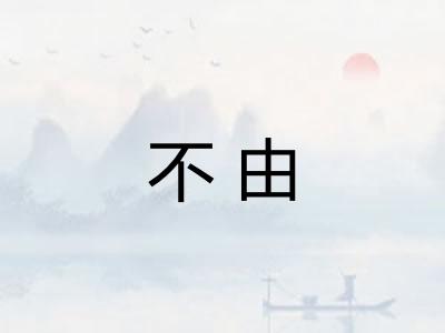 不由 不由