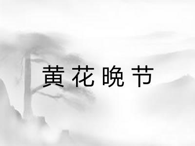 黄花晩节