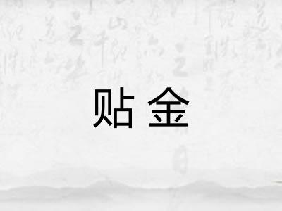 贴金