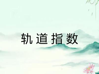轨道指数