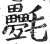 氎(印刷字体·明·洪武正韵)